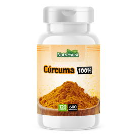 Crcuma 100% Pura - 120 Cpsulas de 600mg